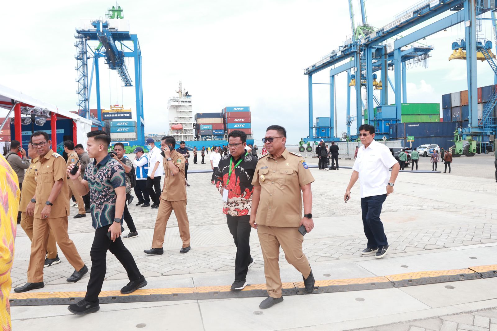 Pj Wali Kota Palopo Hadiri Peresmian Makassar New Port, Pelabuhan Hub Terbesar di Indonesia Timur
