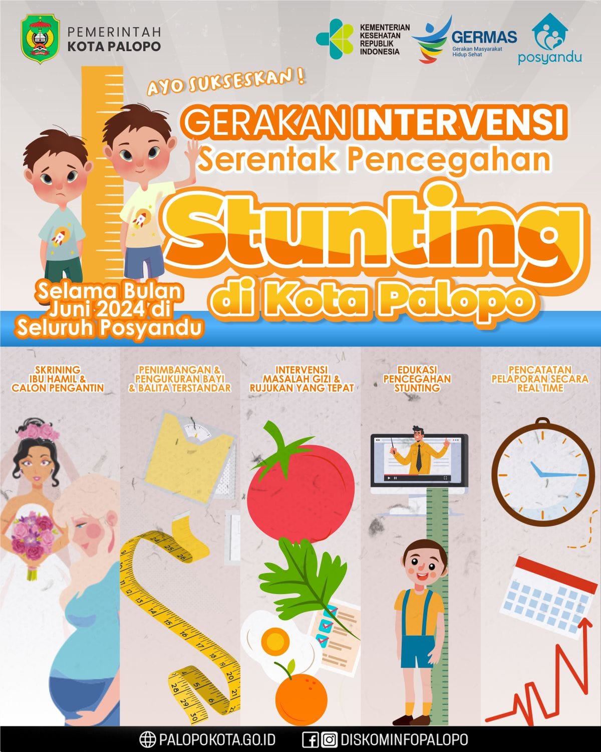 Bersama Cegah Stunting: Program Intervensi Serentak di Kota Palopo