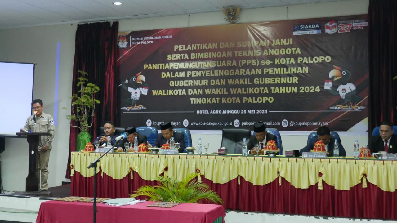 Pilkada 2024, Anggota PPS di Palopo Resmi Dilantik