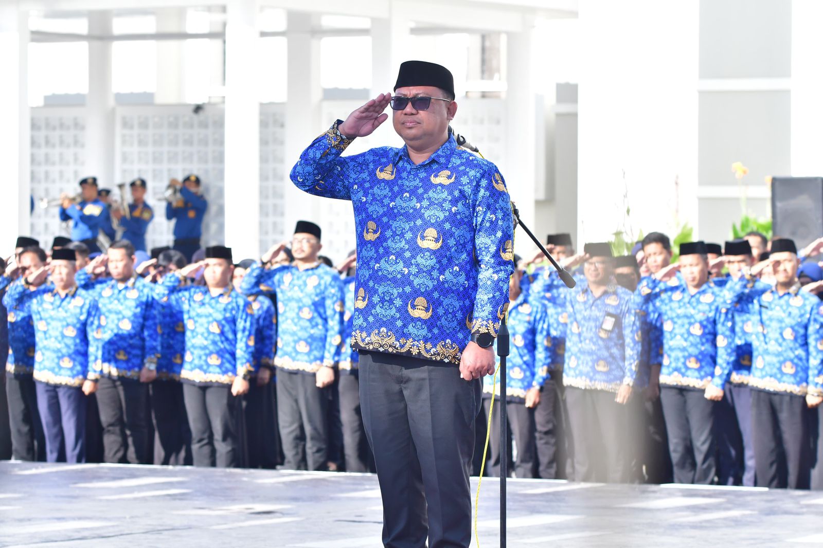 Upacara Hari Kesadaran Nasional Dalam Suasana Idul Fitri