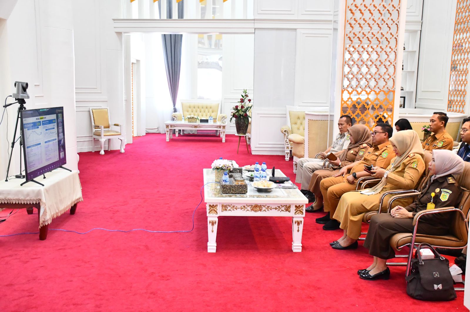 Zoom Meeting Rakor Pengendalian Inflasi Daerah Tahun 2024