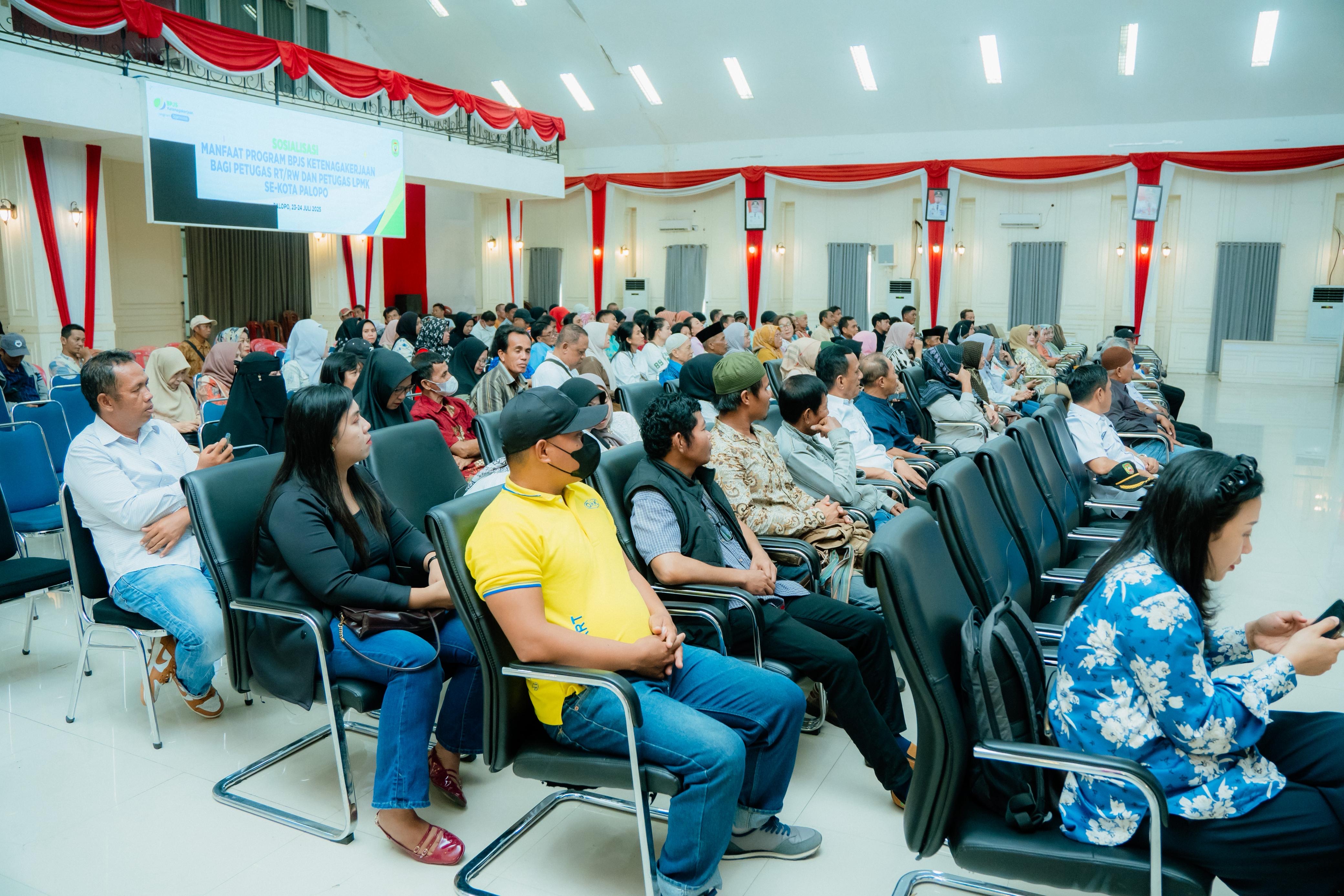 BPJS Ketenagakerjaan Gelar Sosialisasi , Ketua RT/RW hingga LPMK Hadir