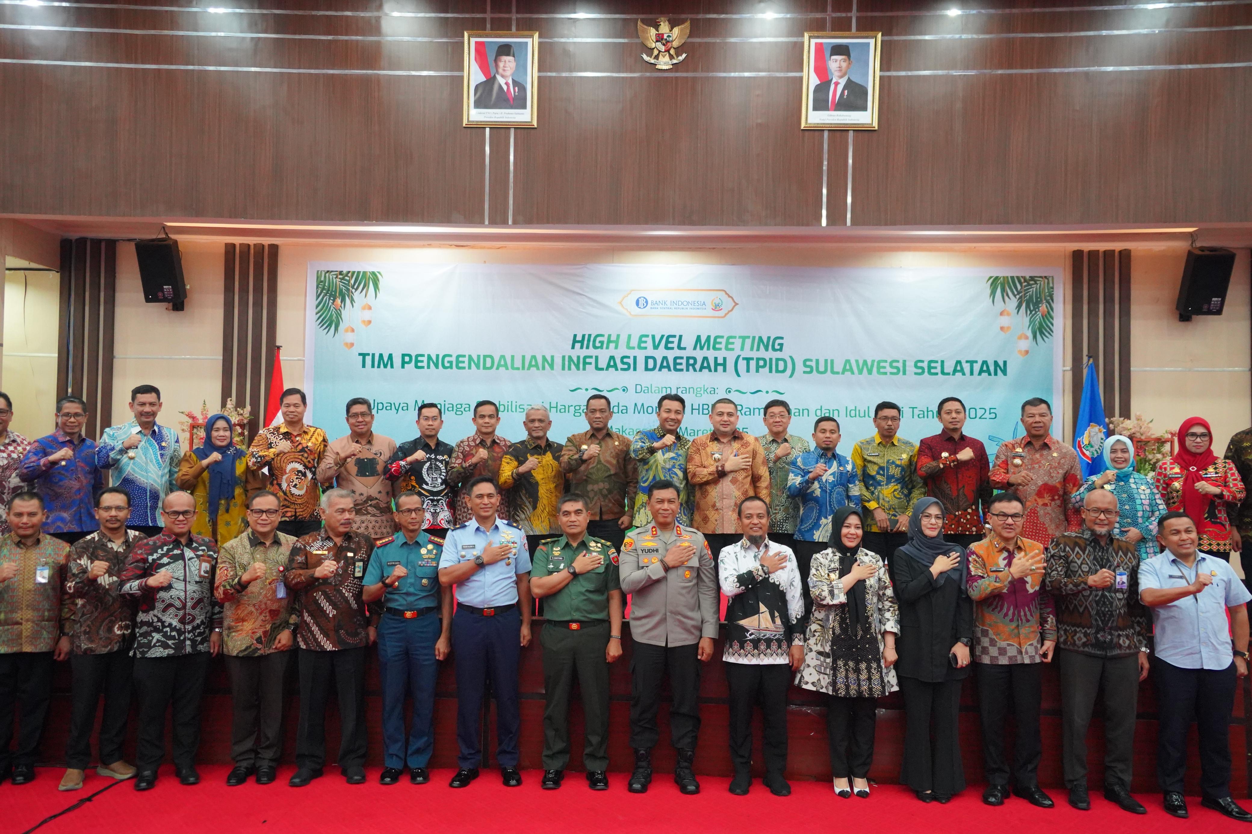 Dipimpin Gubernur Sulsel, Pj Wali Kota Palopo Hadiri HLM TPID Sulsel