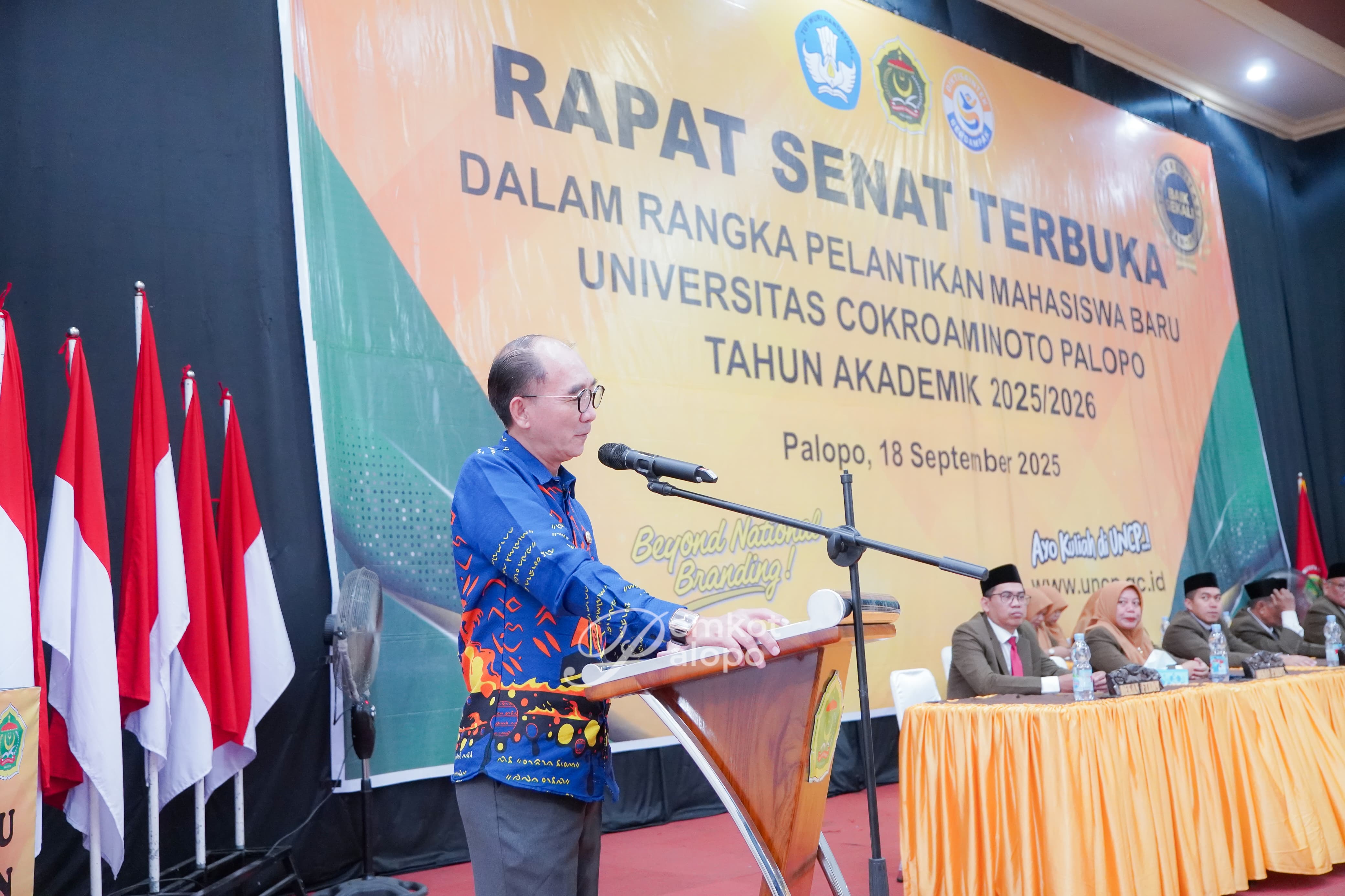 Staf Ahli Hukum menghadiri Penyambutan Mahasiswa Baru UNCP