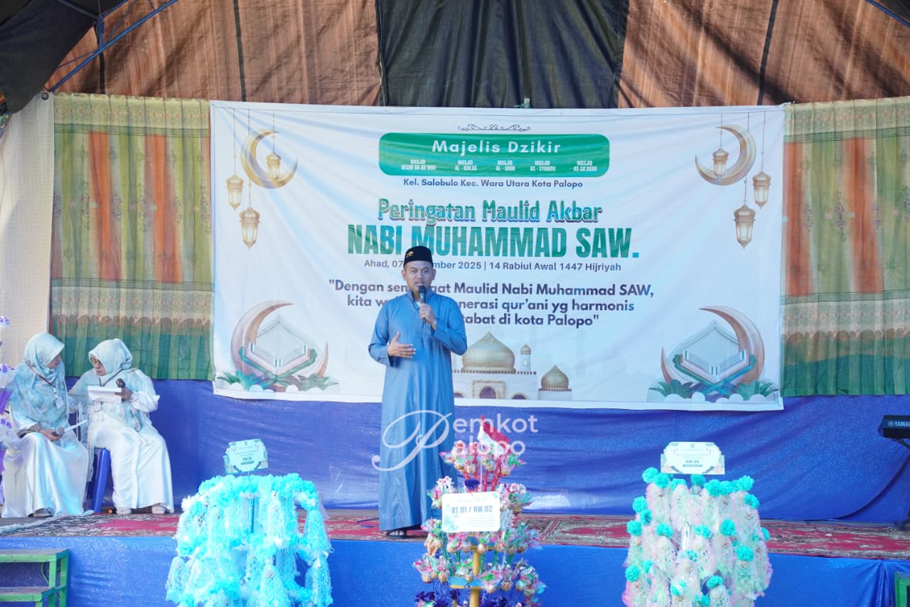 Wakil Walikota Palopo menghadiri Peringatan Maulid di Kel.Salobulo dan di Pesantren Modern Datok Sulaiman