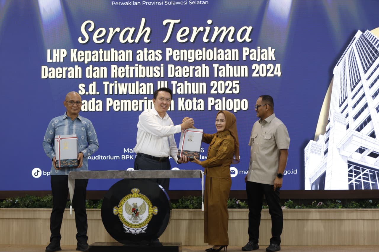 Pemkot Palopo menerima LHP dari BPK Perwakilan Sulsel.
