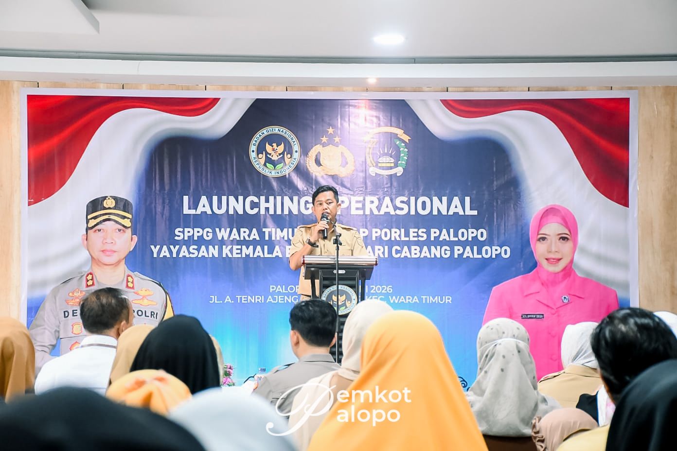 Pj. Sekretaris Daerah menghadiri Launching Operasional SPPG Polres Palopo