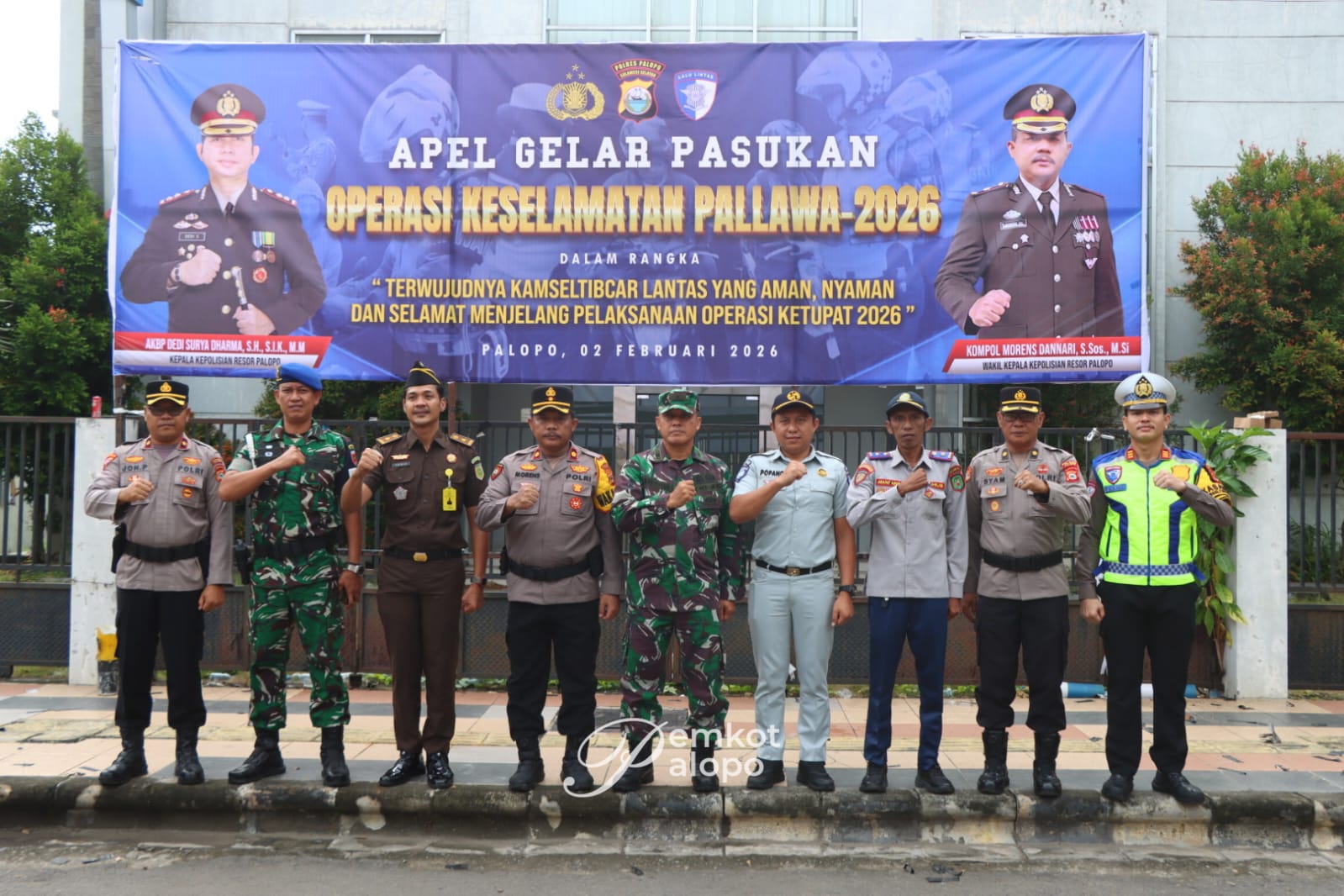 Pemkot Hadiri Apel Ops Pallawa 2026 di Polres Palopo