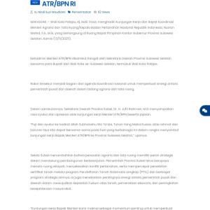 Klarifikasi Berita: Wali Kota Palopo mengikuti Rakor Menteri ATR/BPN RI