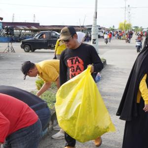 Kerja Bakti Massal di Sepanjang Jalan Lingkar, Pj. Sekda: Jadikan Kerja Bakti sebagai Tradisi